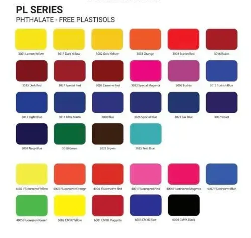 Пластизолевые краски для шелкографии